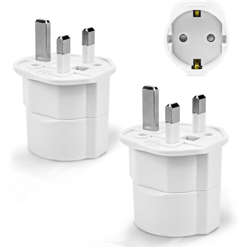 Reiseadapter Für Großbritannien, Frankreich-großbritannien-reiseadapter, Steckeradapter, Typ-g-adapter (weiß)