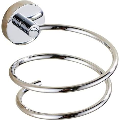 Wandhalterung Für Haartrockner Aus Chrom, Haartrocknerständer Aus Edelstahl, Badezimmeraccessoires, Kupfersockel, Hohe Qualität