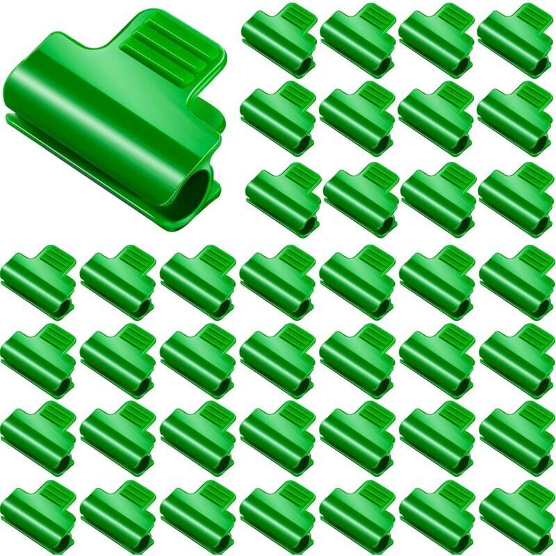 Andiamo 40er-pack Clips Für Gewächshäuser. Clips Für Schattierungsschläuche. Vogelschutznetze. Gartennetze. Zubehör Für Schattierungsgewebe (11 Mm)