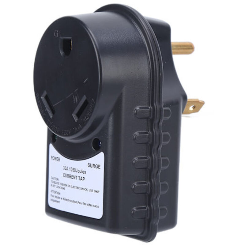 125v 30a Stecker-buchse-adapter Mit Überspannungsschutz Für Wohnmobile (1050j) Und Led-anzeige — Geeignet Für Wohnmobile Und Wohnwagen