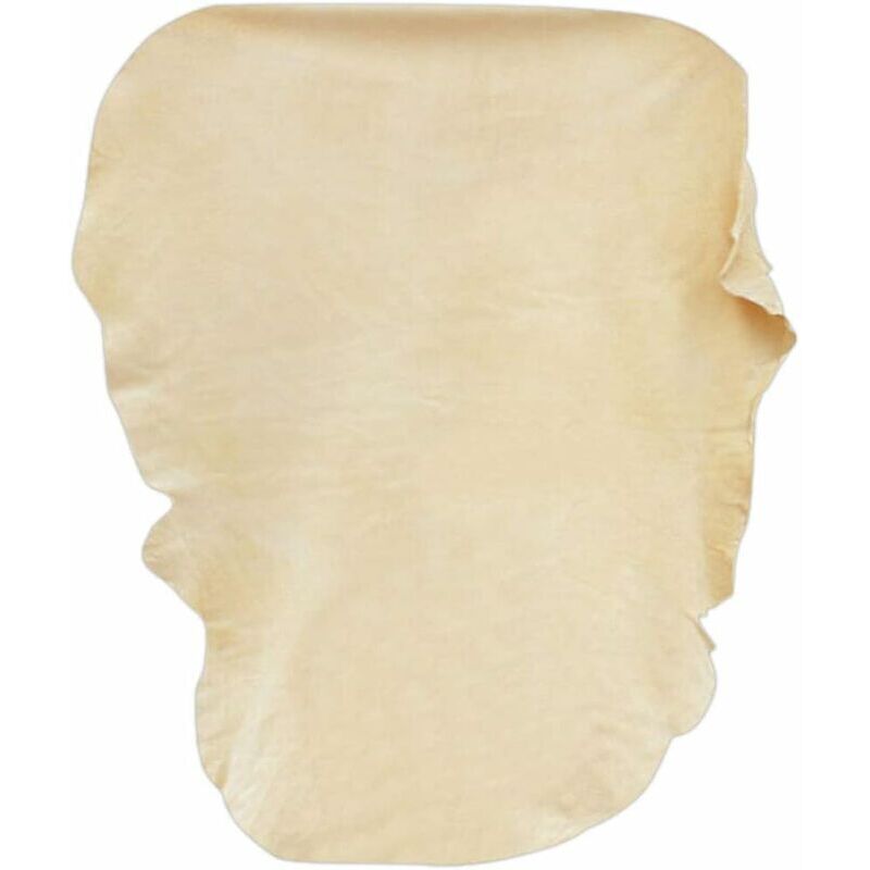 Natürliches Wildledertuch 90 X 60 Cm – Super Saugfähiges Schaffell – Kratzfreie Auto- Und Motorradreinigung – Wiederverwendbar Und Waschbar
