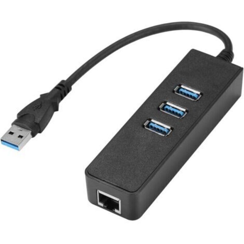 3-port-usb-3.0-hub Mit Gigabit-ethernet-rj45-adapter, 10/100/1000-mbit/s-usb-ethernet-adapter Für Macbook, Surface Pro Und Chromebook