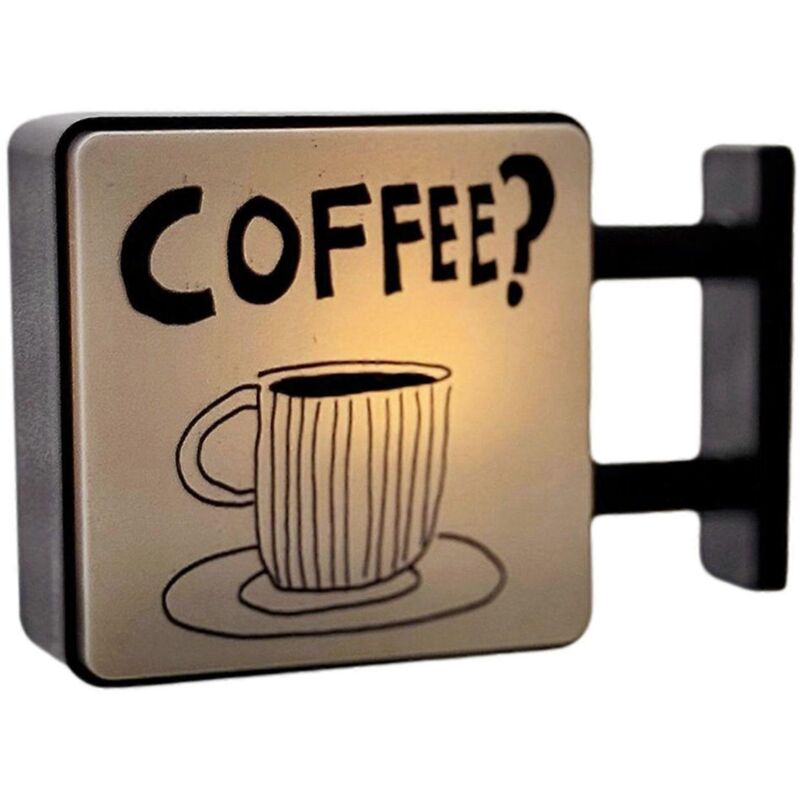 Leuchtender Kühlschrankmagnet, Led-lampe, Originelles Deko-nachtlicht Für Cafés, Geschenk Für Kaffeeliebhaber