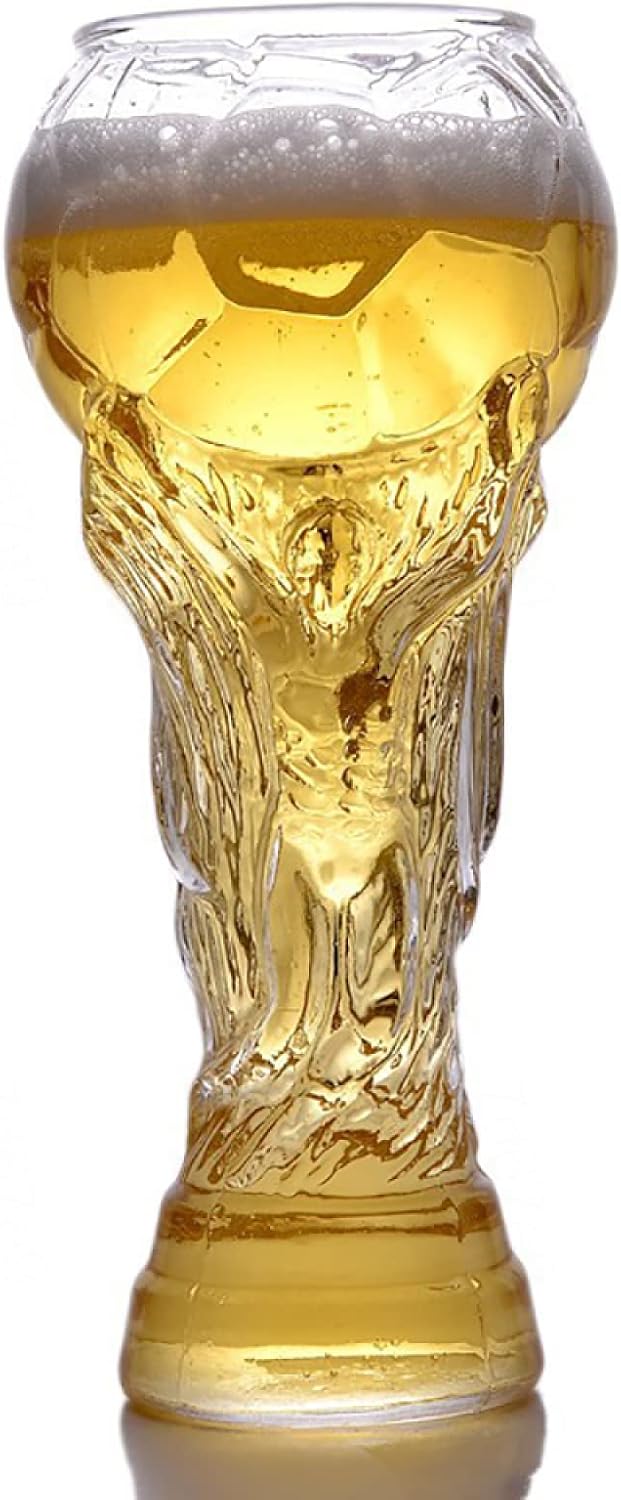 Bierglas In Fußballform, Sonderedition Zur Weltmeisterschaft, 450 Ml (15,2 Oz), Ideales Geschenk Für Papa, Deinen Freund Oder Einen Fußballfan.