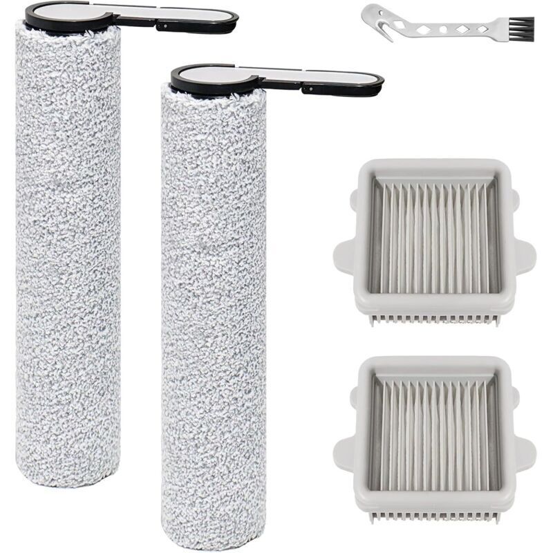 Bürstenwalzen-zubehör Für Roborock F25, F25 Ace, F25 Rt, F25 Lt, F25 Alt, F25 Gt, F25 Xt, F25 Ace Combo Und F25 Combo. Enthält 2 Bürstenwalzen Und 2 Hepa-filter.