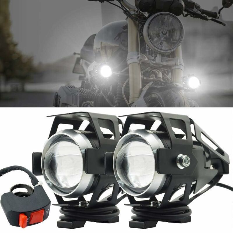 Zusatzscheinwerfer Für Motorräder. U5 Motorrad-frontscheinwerfer Mit Antibeschlag-projektor, Led-scheinwerfer, 125 W, 3000 Lm, Mit Schalter Für Motorrad, Quad Und Roller.