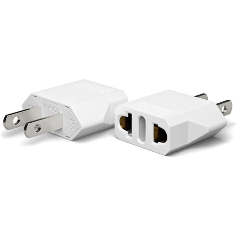 Set Mit 2 Euro-zu-amerikanischen Steckeradaptern, Eu-zu-us-steckeradaptern, Europa-zu-us-steckeradaptern, Reiseadaptern (europäische Zu Us-amerikanische, Kanadische Steckeradapter)