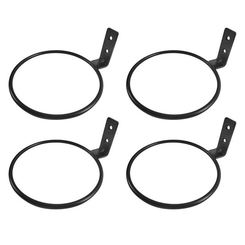 Set Mit 4 Metall-blumentöpfenringen, Haken Zum Aufhängen Von Pflanzen