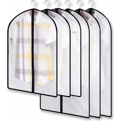Andiamos Aufbewahrungsmöglichkeiten. Transparenter Und Mottenfester Kleidersack. Mottenfester Kleidersack. Staubdichtes Kleiderschutzset. Ideal Zum Schutz Von Kleidung. Hemden Und