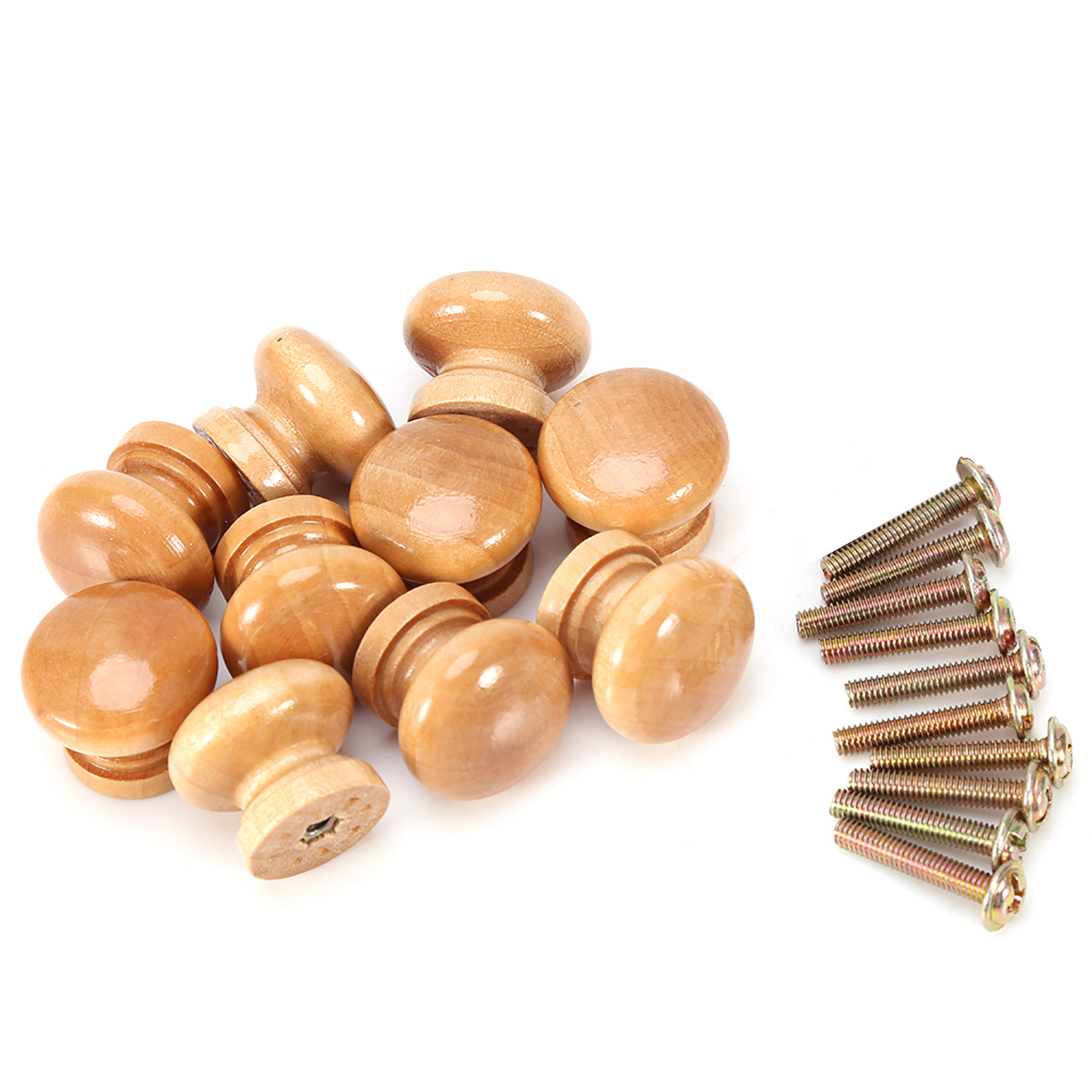 Jeffergarden Schubladengriffe Aus Naturholz, 10 Stück, Griffe Für Schränke, Türen, Küche, Schlafzimmer, Kleiderschrank (l 33mm).