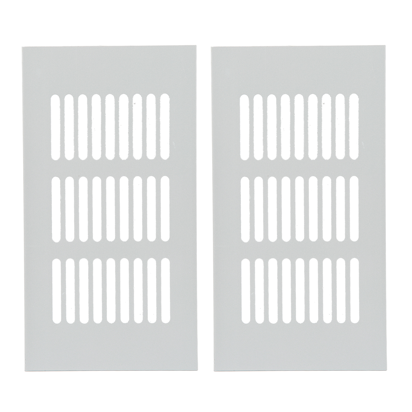 Wärmeableitendes Lüftungsgitter Aus Aluminiumlegierung, Silberne Rechteckige Lüftungsabdeckung Für Schrank, Kleiderschrank, Camper, Wohnmobil, 80 X 150 Mm / 3,14 X 6 Zoll.