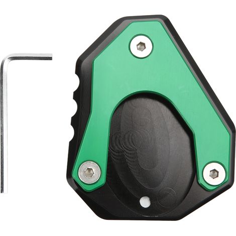 Seitenständer-vergrößerungsplatte Für Motorräder, Ersatz-seitenstützplatte Aus Aluminiumlegierung Für Ninja250 300 400 Ab 2018 (grün).