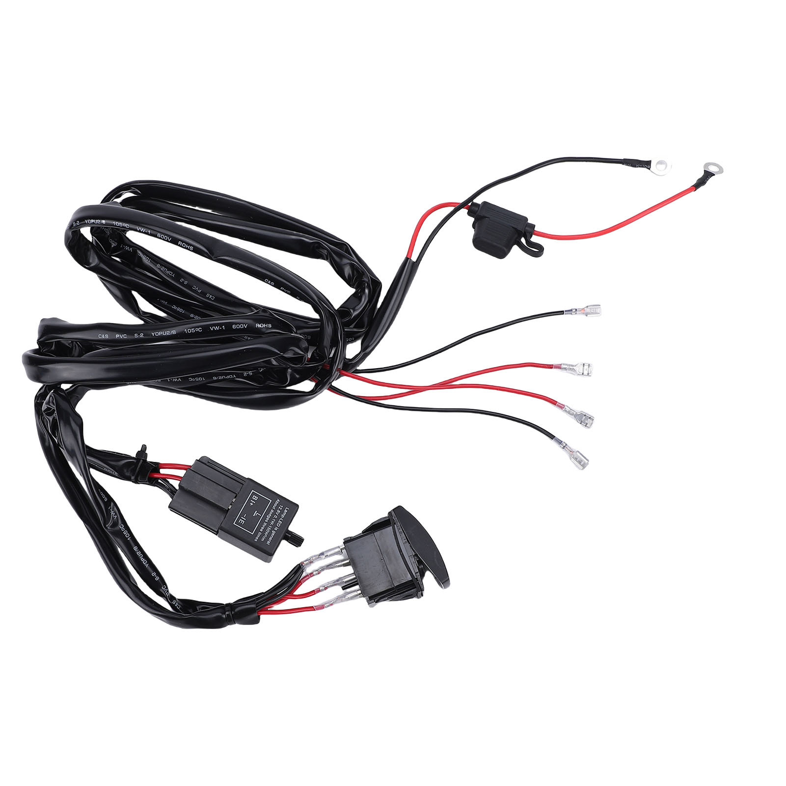Utv-blinker-kabelbaum Mit Schalter 12v 24v 160w, Ersatz Für Polaris Rzr Ranger.