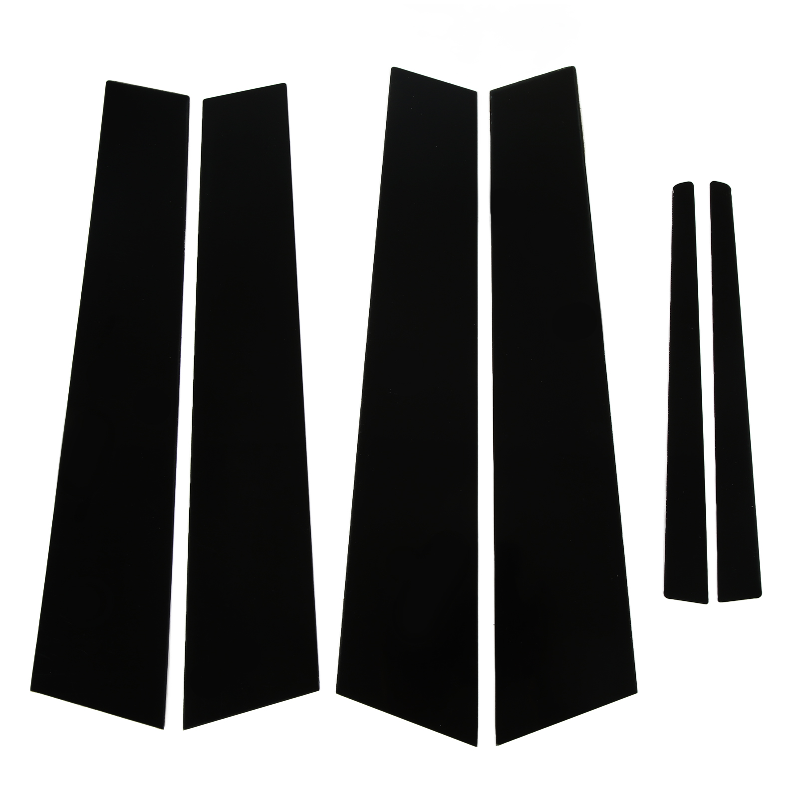 Tür-/fensterpfostenverkleidung In Hochglanzschwarz, Selbstklebende Ersatzleiste Für Ats Limousine (2014–2019), 6 Stück