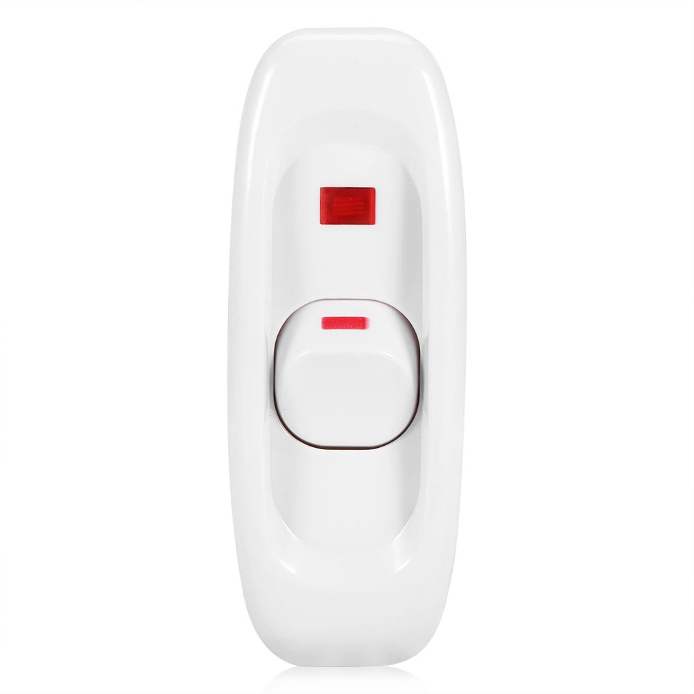 Ac 250 V 10 A Inline Ein/aus Schreibtischlampe Mit Schalter Und Led-anzeigeleuchte Multipack Socialme-eu (weiß).