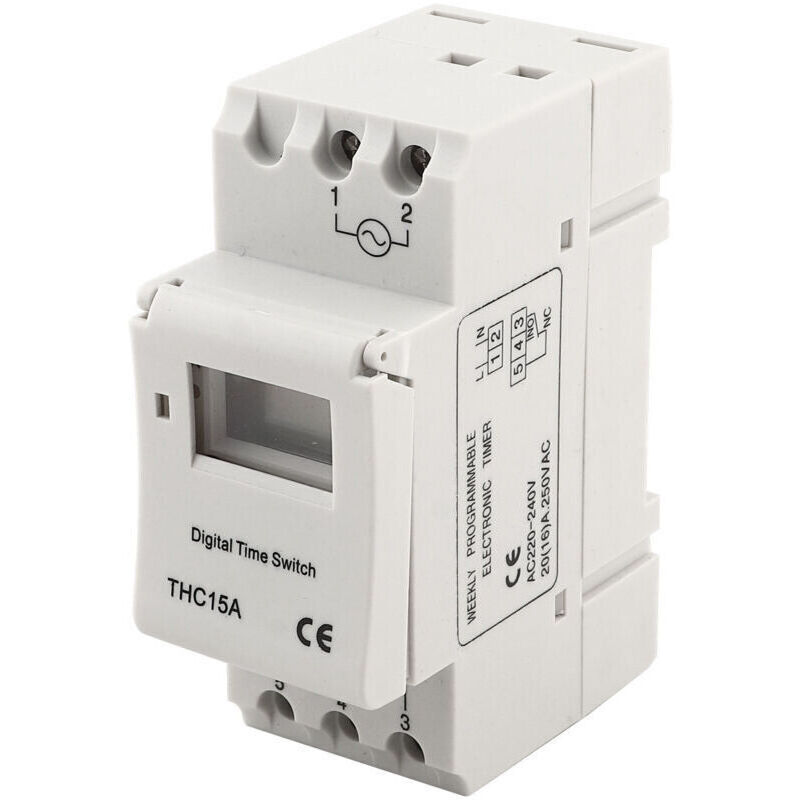 Programmierbarer Digitaler Zeitschalter 220–240 V Ac 20 A Für Din-schiene – Präzise Und Einfache Zeitsteuerung