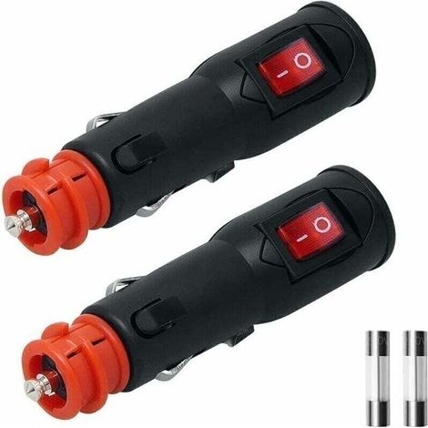 Universelle 12v/24v Zigarettenanzünderbuchse Mit Schalter Und Sicherung, Kompatibel Mit 12mm Din Hella- Und 20mm-steckern, Für Wohnmobile, Boote Und Motorräder