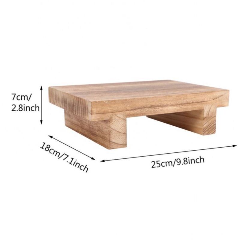 Robuster Tritthocker Aus Holz Für Erwachsene – Vielseitiger Hocker Für Hohes Bett, Küche, Badezimmer Und Kleiderschrank