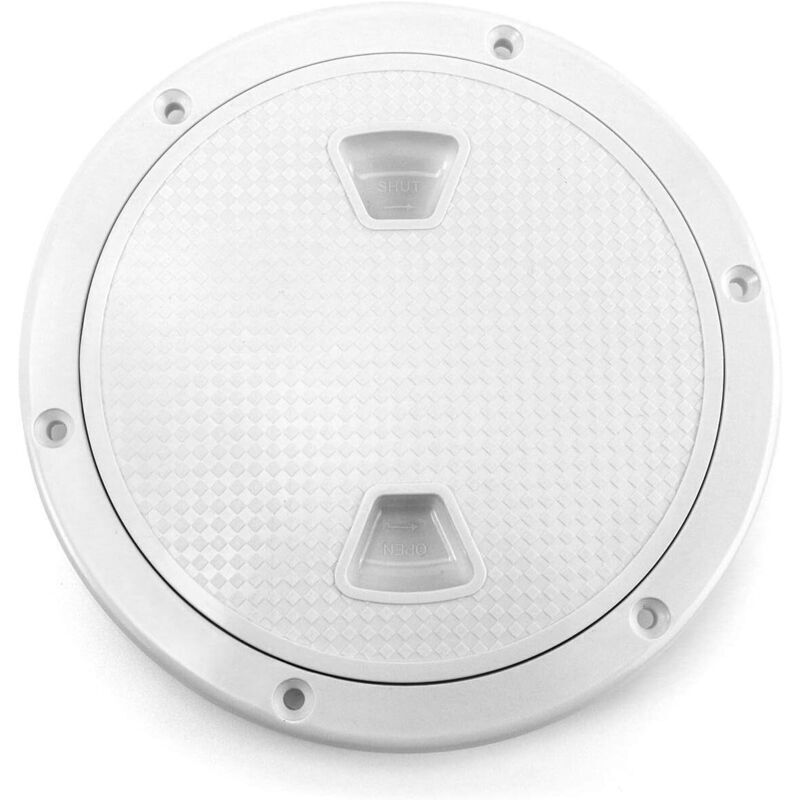Inspektionsluken-abdeckplatte, 4 Zoll (101 Mm) Weißer Runder Deckel, Langlebig Und Wasserdicht