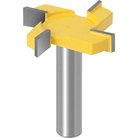 12-mm-holzhobelfräser – T-verbindung Für Oberfräse – Zum Planen, Schneiden Und Bearbeiten Von Holzplatten Auf Oberflächen