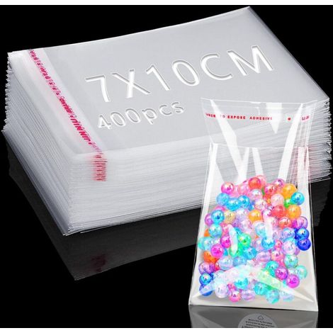 Selbstklebende, Transparente Beutel 10 X 7 Cm – Packung Mit 400 Stück Aus Opp-polypropylen – Hohe Transparenz Für Süßigkeiten, Schmuck Und Kleine Gegenstände