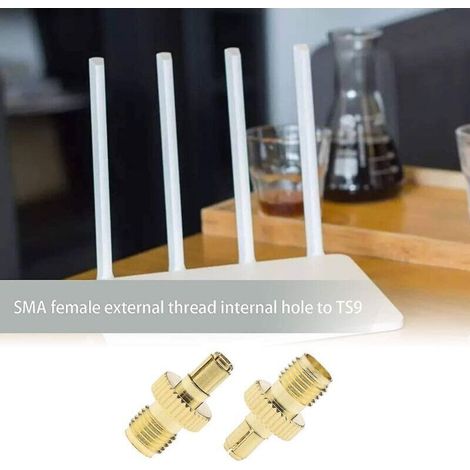 Sma-buchse Auf Ts9-stecker Hf-adapter – Vergoldete Koaxialstecker Für Wi-fi-antennen Und Drahtlose Lans