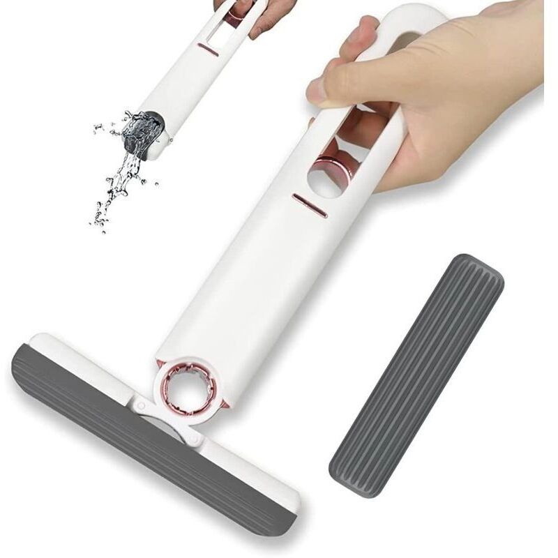 Mini-hands-free-hands-wischmopp Mit Automatischer Auswringfunktion Für Fenster, Böden, Wandfliesen Und Autos