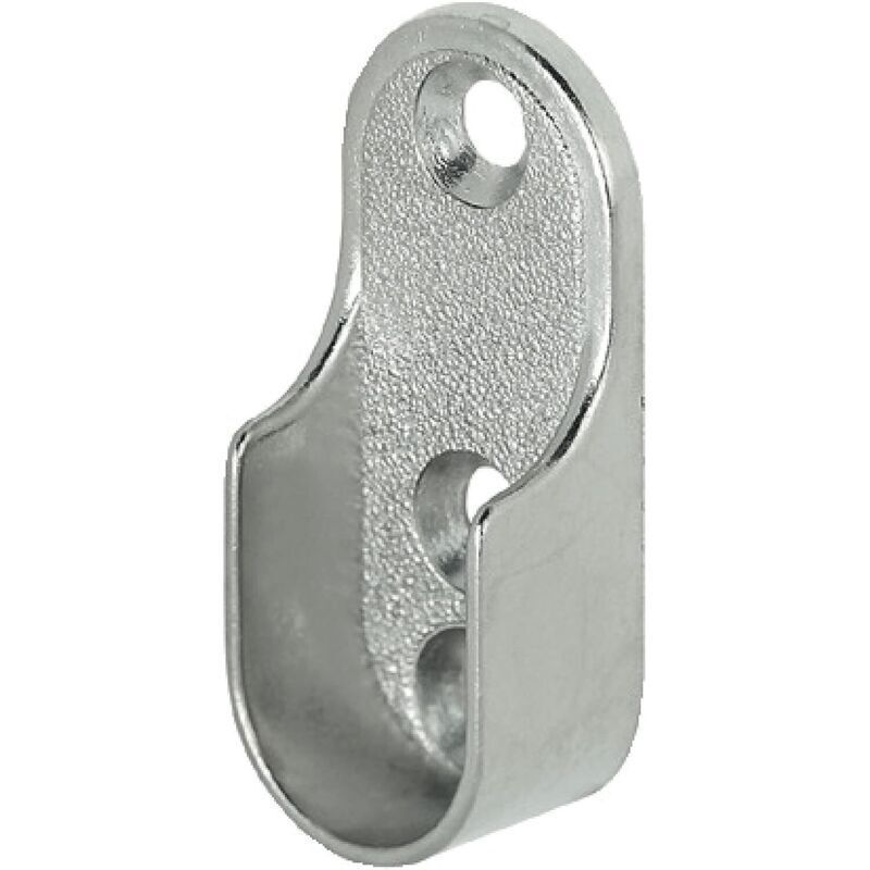 Ovale Kleiderstange – Set Mit 10 Vernickelten Metallhalterungen Für Ovale Kleiderstangen