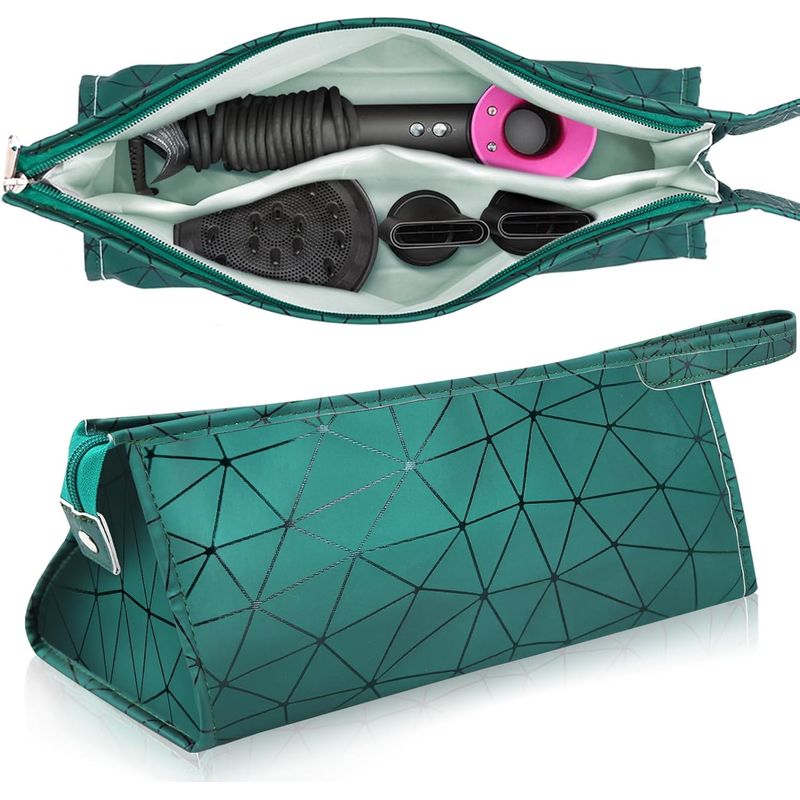 Wasserdichte Aufbewahrungstasche Aus Pu-leder Für Haartrockner, Kompatibel Mit Supersonic-modellen, Reiseetui Mit Fach Für Bürste Und Diffusor