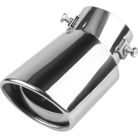 Universelle, Verchromte Edelstahl-auspuffblenden, Durchmesser 38 Bis 53 Mm, Für Auto-schalldämpfer, Silberfarben