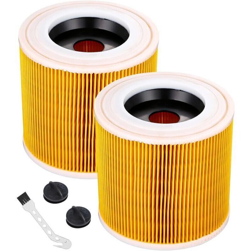 Patronenfilter-packung (2 Stück) Für Kärcher Nass- Und Trockensauger Modelle Wd2, Wd3, Wd3p, Mv2, Mv3, Referenznummer 6.414-552.0