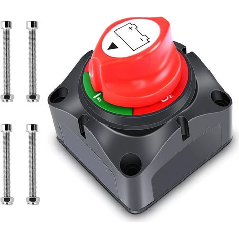 Wasserdichter Und Robuster Batterieschalter (12 V Bis 48 V) Für Auto, Wohnmobil, Boot – Hauptbatterie-trennschalter Mit Ein-/ausschaltfunktion
