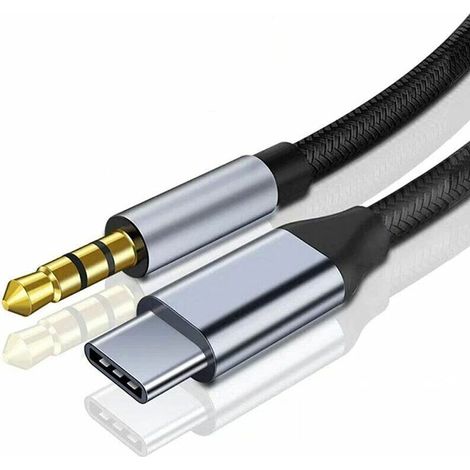 Usb-c-auf-3,5-mm-klinken-audiokabel – Adapter Kompatibel Mit Smartphones, Autoradios, Lautsprechern Und Kopfhörern – Länge 1,2 M