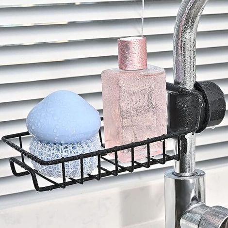 Seifenschale Aus Schwarzem Edelstahl (ohne Bohren) – Hängende Duschablage Mit 2 Shampoo-haltern – Kompatibel Mit Duschstangen Von 18 Bis 30 Mm Durchmesser
