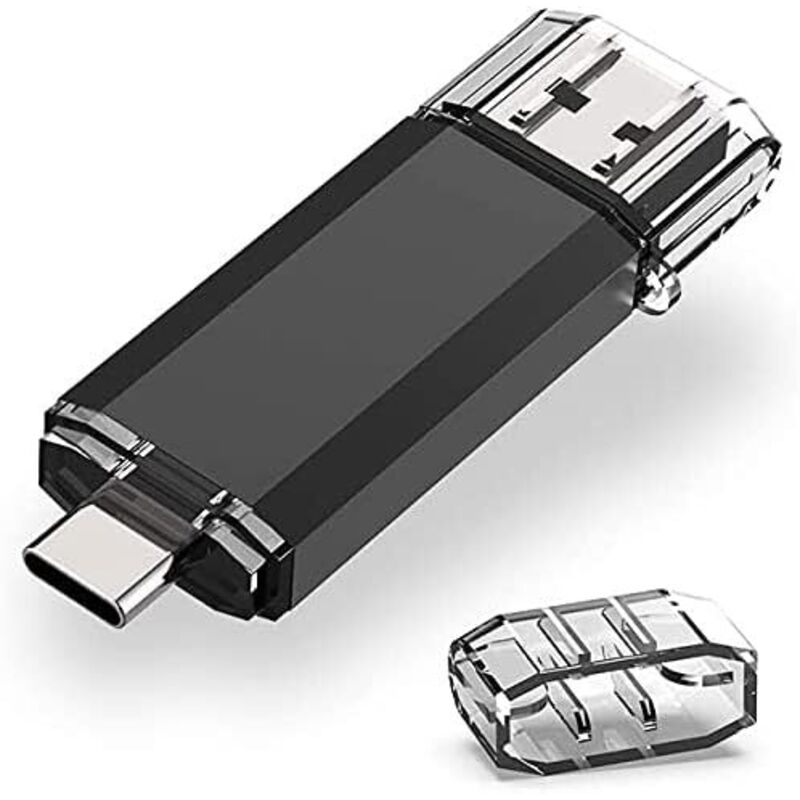 Dual-interface-usb-stick Mit 128 Gb, Usb 3.0 Und Usb Typ-c Otg Für Macbook, Chromebook, Samsung Galaxy, Huawei Matebook
