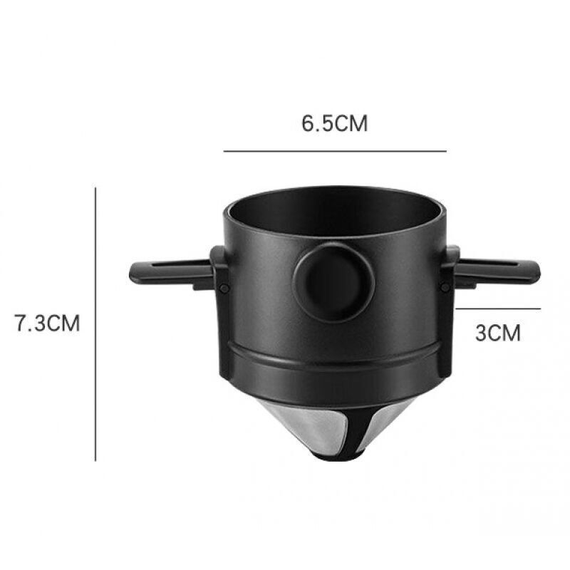 Wiederverwendbarer, Papierloser Kaffeefilter Aus Edelstahl 304 Für Die Mobile Und Präzise Manuelle Zubereitung