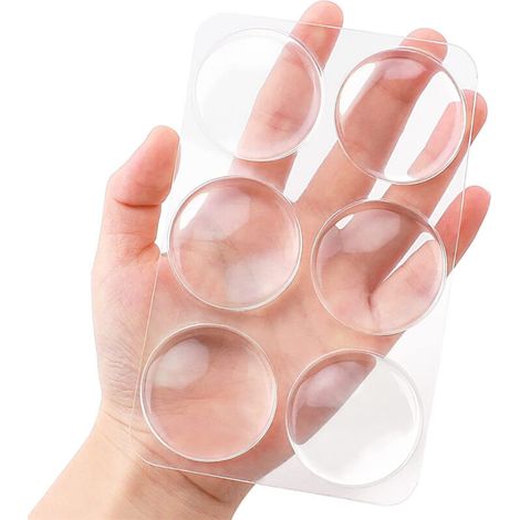 Selbstklebende, Transparente Türstopper Zur Wandmontage – 6 Runde Schutzpolster Zum Schutz Von Wänden Und Zur Vermeidung Von Stößen