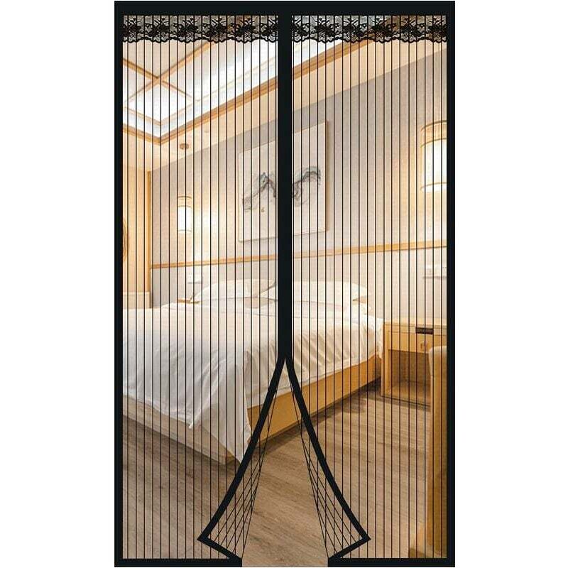Magnetische Moskitonetztür 80 X 200 Cm – Kein Bohren Erforderlich – Für Balkon, Terrasse Oder Wohnzimmer – Transparentes Insektenschutzgitter, Einfache Montage