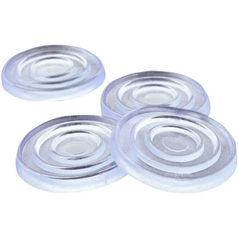 50 Stück Runde, Transparente, Rutschfeste Pads Aus Gummi Und Kunststoff Für Glastischplatten