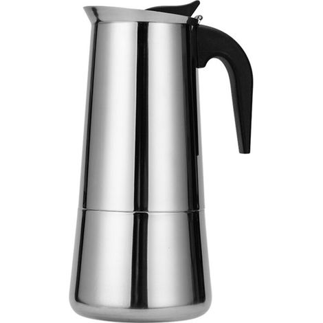 Italienische Edelstahl-kaffeemaschine 300 Ml – Induktionsgeeignet – Ergonomischer Griff – Kräftiger Und Aromatischer Kaffee