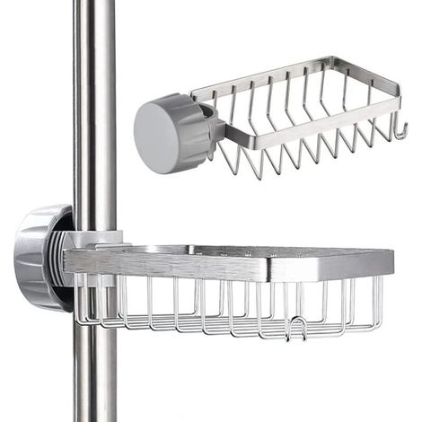 Wandmontierte Seifenschale Für Die Dusche Ohne Bohren – Shampoo- Und Seifenhalter, Kompatibel Mit Seifenstücken Von 20 Bis 32 Mm Durchmesser – Einfache Montage