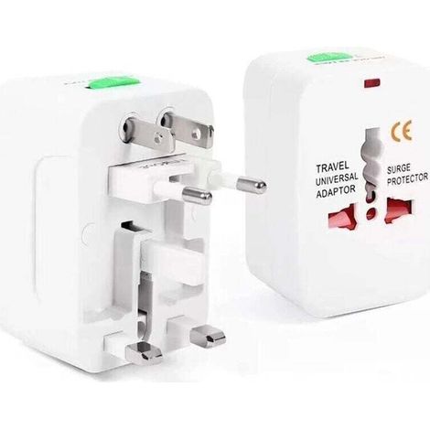Universeller Multifunktions-reiseadapter Für 200 Länder, Darunter Frankreich, Usa, Großbritannien Und Australien – Kompakter Und Sicherer Stecker