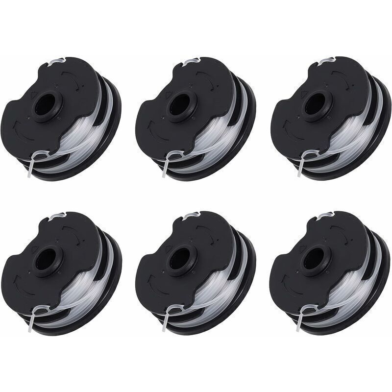 6er-pack Ersatzspulen Für Akku-freischneider – 2,0 Mm Nylonfaden, Kompatibel Mit Gängigen Modellen