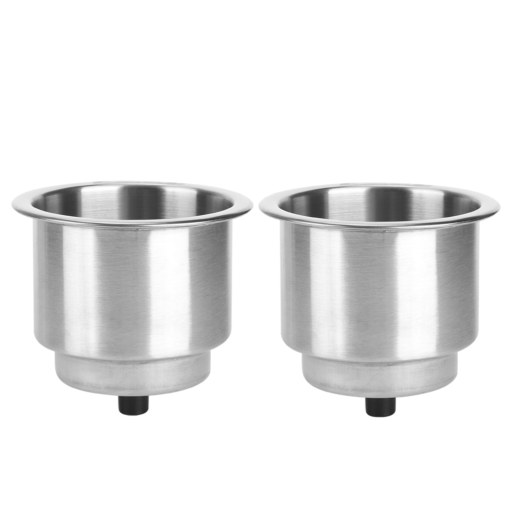 2 Stück Silber Edelstahl Getränkeregal Flaschenhalter Tassenständer Bootszubehör