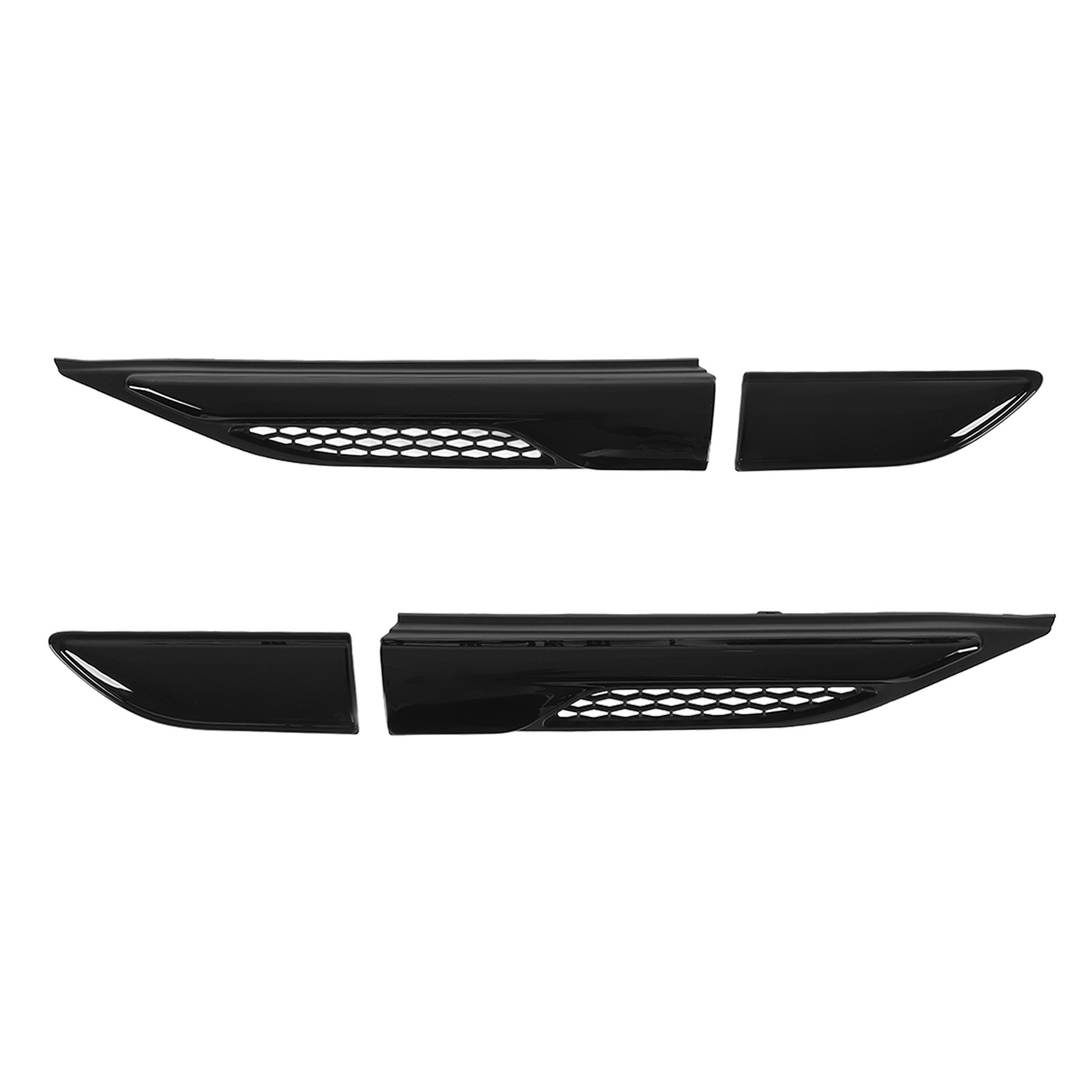 4 Stück Glänzend Schwarzes Kotflügelgitter, Lüftungstürverkleidung, Zierleiste Lr027321, Ersatz Für Land Rover Range Evoque L538