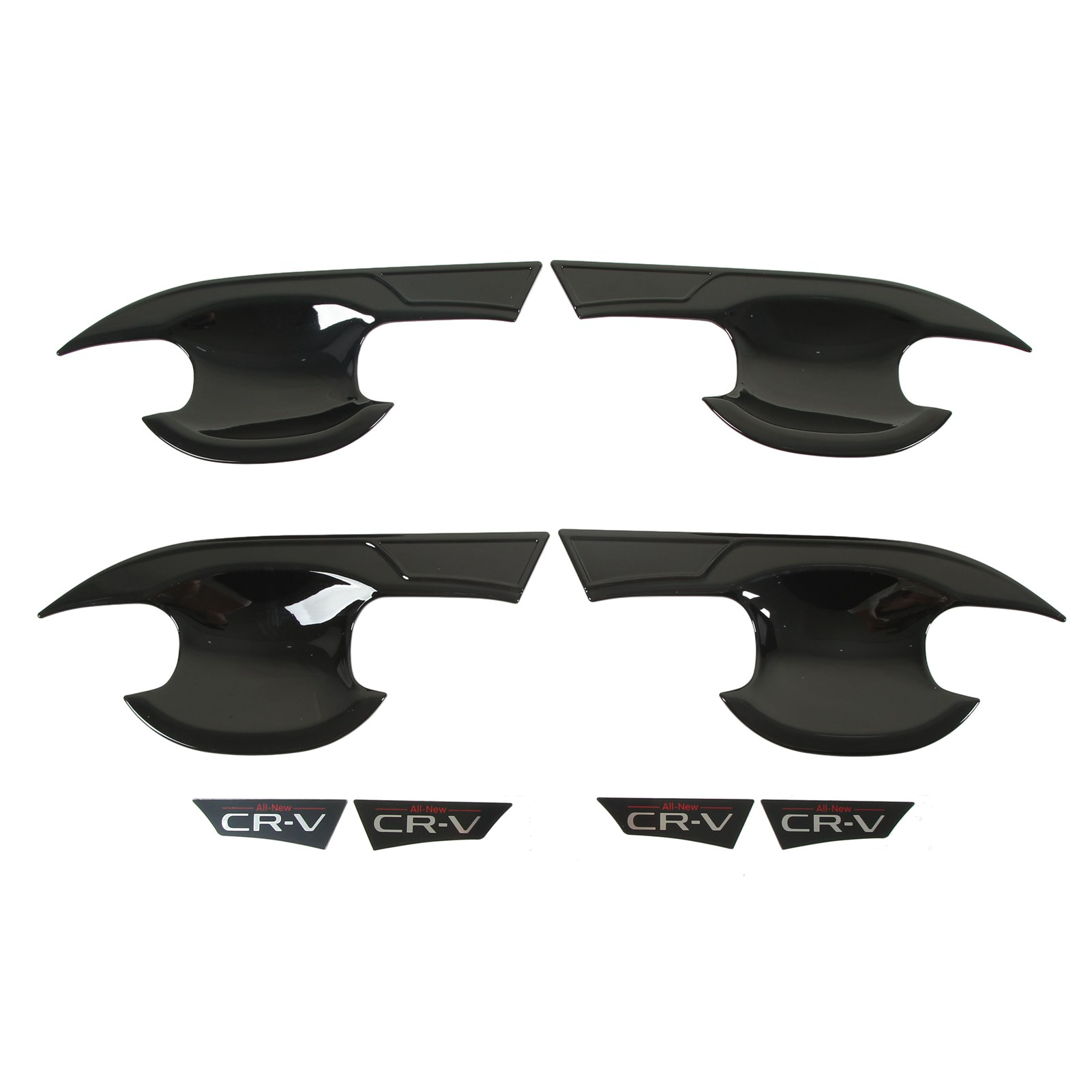4pcs Auto Außentür Griff Schüssel Schutz Glänzend Schwarz Cup Abdeckung Trim Ersatz Für Rs Cr-v 2023 +