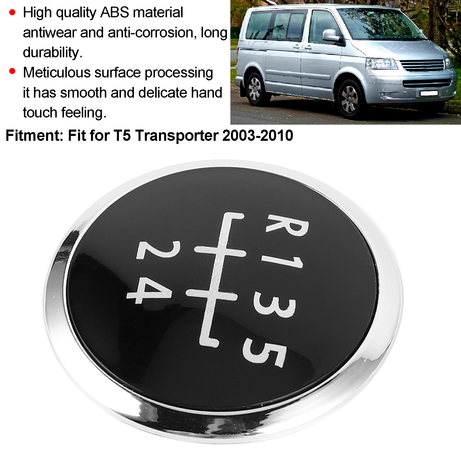 Schaltknauf-kappenabdeckung, Stilvolle Auto-innendekoration, Passend Für T5 Transporter 2003–2010