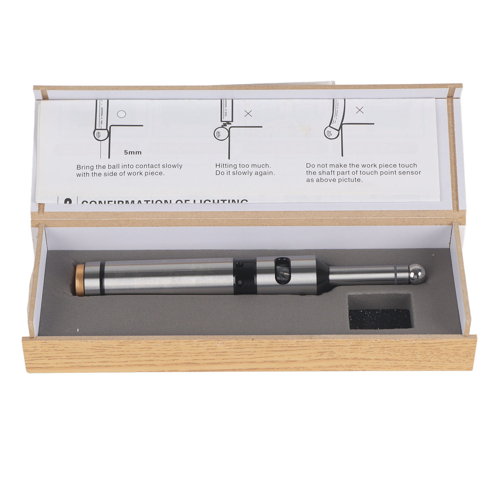 Photoelektrischer Kantenfinder, Hohe Genauigkeit Langlebiger Gebrauch 10 Mm Großer Messbereich Position Finder Edelstahl Für Täglich