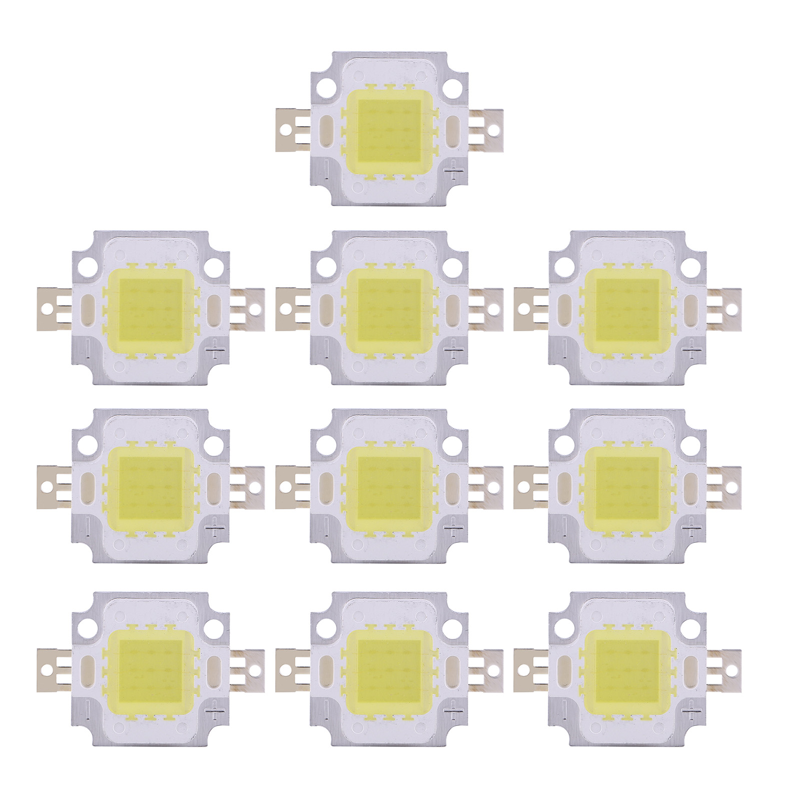 10 Stück 10 W Led Smd Chip Cob Dc 9-10 V Für Lampe Flutlicht Perlen Glühbirne High Power Cool White