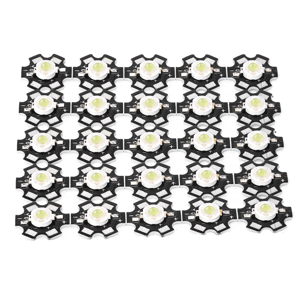 25pcs Hochhelle Integrierte Chip-lichtquelle Led-perlenstrahlerbirne Weiß 10000-15000k